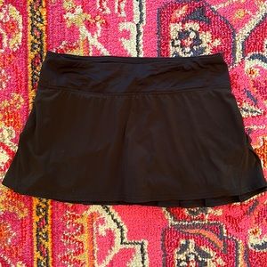 Black Lulu tennis skirt, size 6